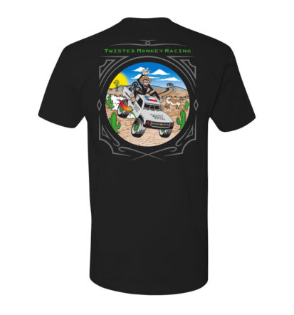 Twisted Monkey Race T-Shirt, Bink Designs